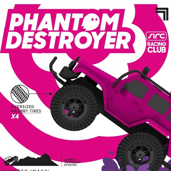 RC All-Terrain Phantom Destroyer Toy Car, Off Road Action Rugged Roll Bar Design - Picture 7 of 9